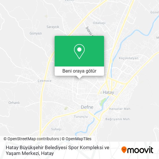 Hatay Büyükşehir Belediyesi Spor Kompleksi ve Yaşam Merkezi harita