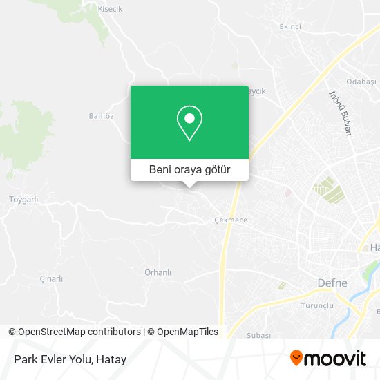 Park Evler Yolu harita