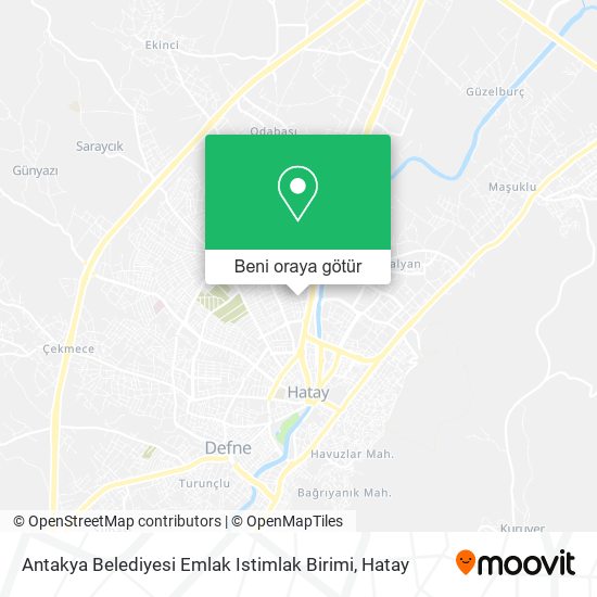 Antakya Belediyesi Emlak Istimlak Birimi harita