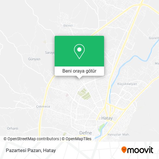 Pazartesi Pazarı harita