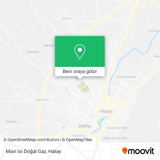 Mavi Isı Doğal Gaz harita