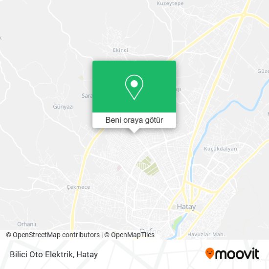 Bilici Oto Elektrik harita
