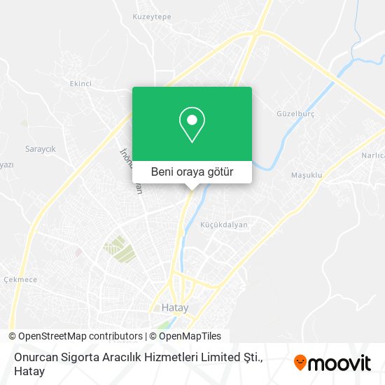 Onurcan Sigorta Aracılık Hizmetleri Limited Şti. harita