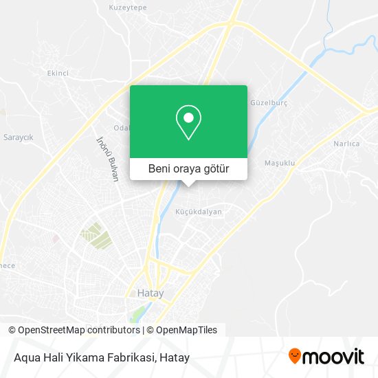 Aqua Hali Yikama Fabrikasi harita