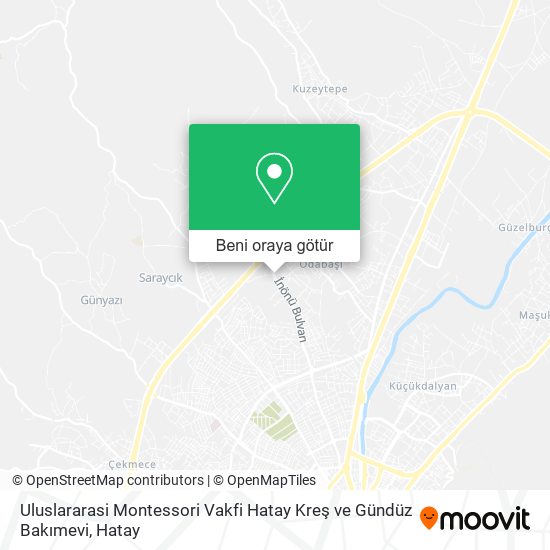 Uluslararasi Montessori Vakfi Hatay Kreş ve Gündüz Bakımevi harita