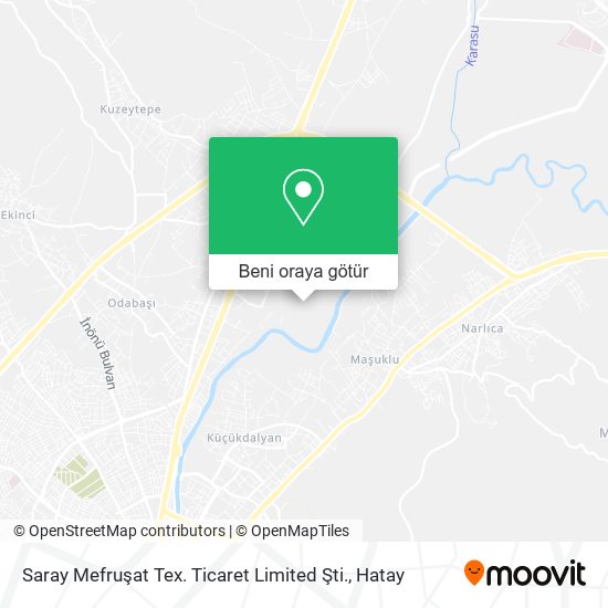 Saray Mefruşat Tex. Ticaret Limited Şti. harita