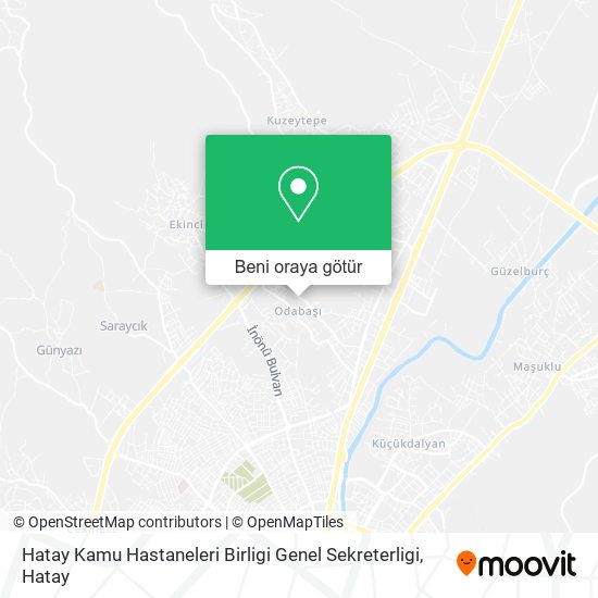 Hatay Kamu Hastaneleri Birligi Genel Sekreterligi harita
