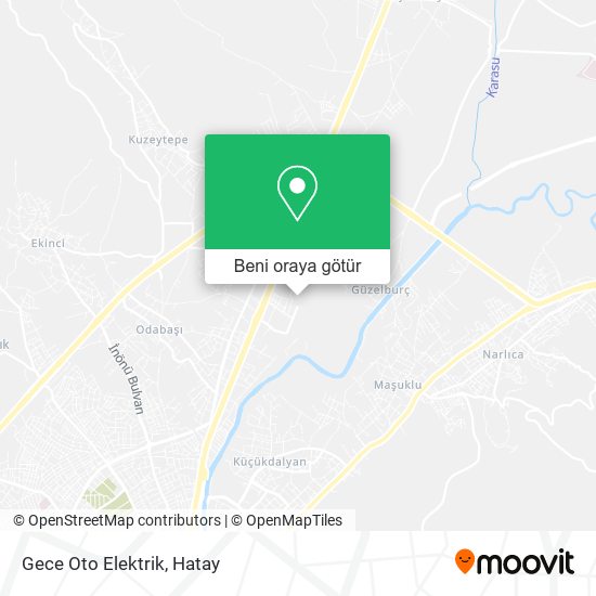 Gece Oto Elektrik harita