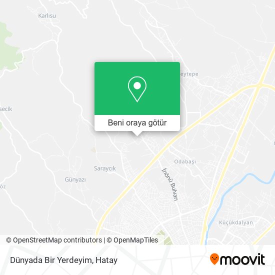 Dünyada Bir Yerdeyim harita