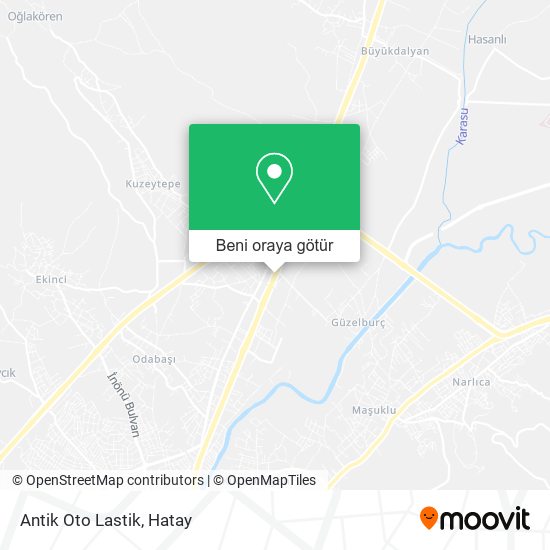 Antik Oto Lastik harita