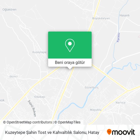 Kuzeytepe Şahin Tost ve Kahvaltılık Salonu harita