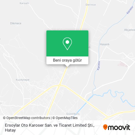 Ersoylar Oto Karoser San. ve Ticaret Limited Şti. harita