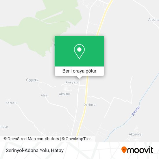 Serinyol-Adana Yolu harita
