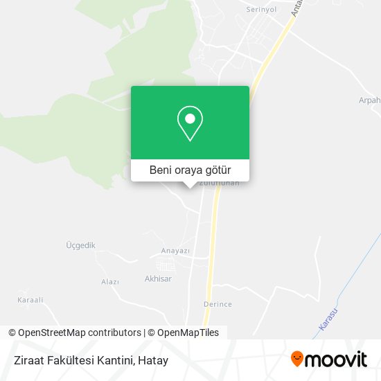Ziraat Fakültesi Kantini harita