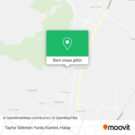 Tayfur Sökmen Yurdu Kantini harita