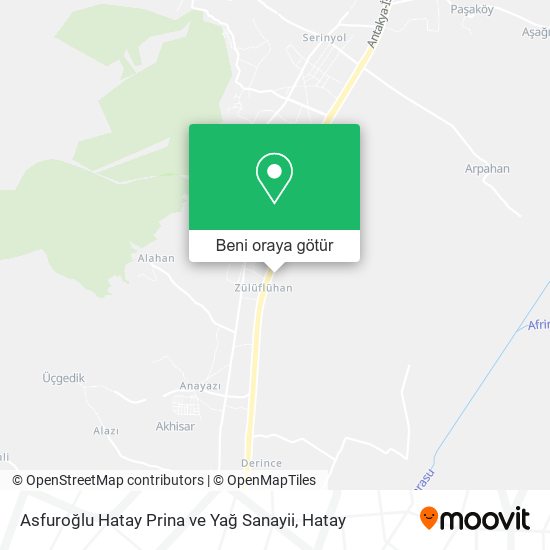 Asfuroğlu Hatay Prina ve Yağ Sanayii harita