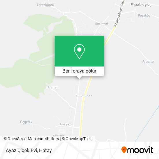 Ayaz Çiçek Evi harita