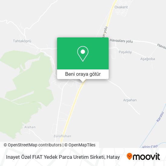 Inayet Özel FIAT Yedek Parca Uretim Sirketi harita