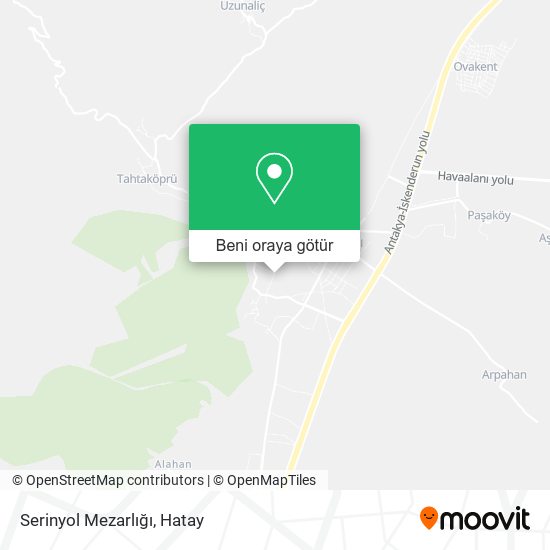 Serinyol Mezarlığı harita