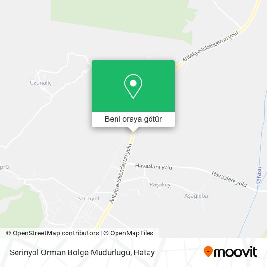 Serinyol Orman Bölge Müdürlüğü harita