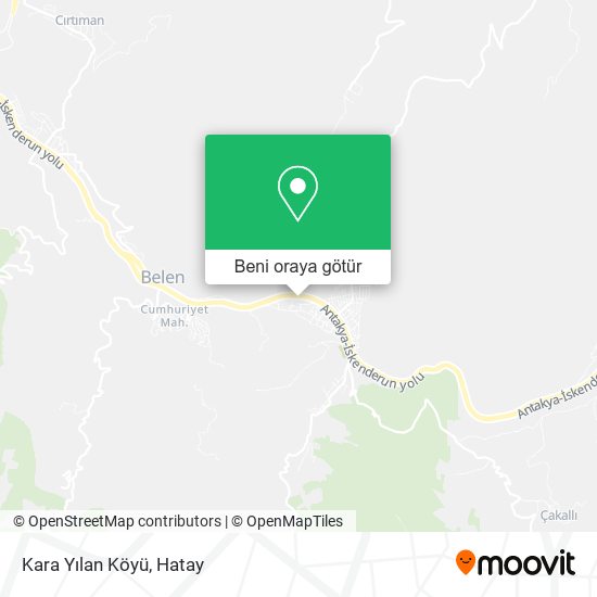 Kara Yılan Köyü harita