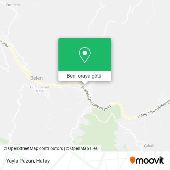 Yayla Pazarı harita