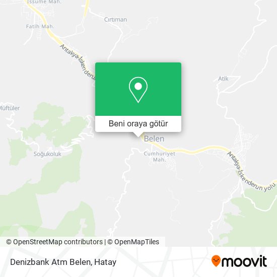 Denizbank Atm Belen harita