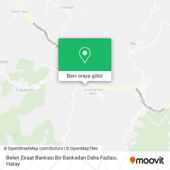 Belen Ziraat Bankası Bir Bankadan Daha Fazlası harita