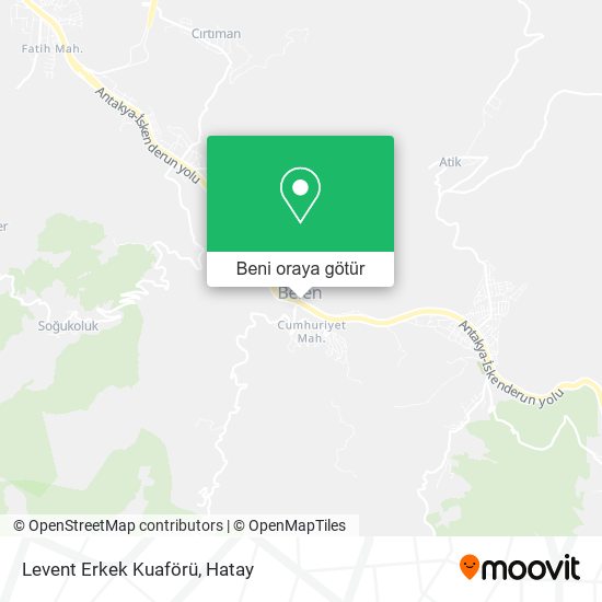Levent Erkek Kuaförü harita