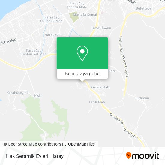 Hak Seramik Evleri harita