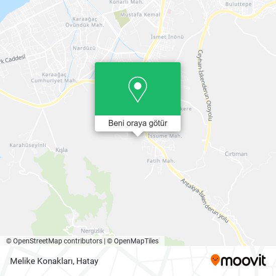 Melike Konakları harita