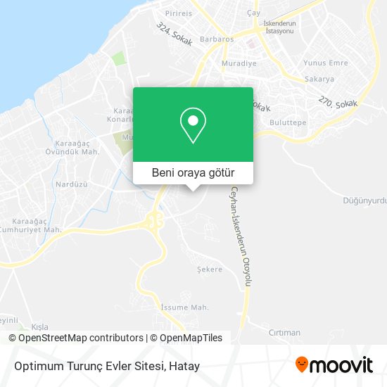 Optimum Turunç Evler Sitesi harita