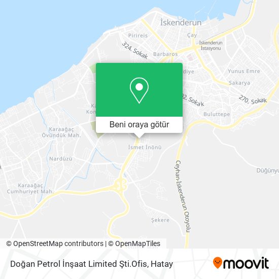 Doğan Petrol İnşaat Limited Şti.Ofis harita