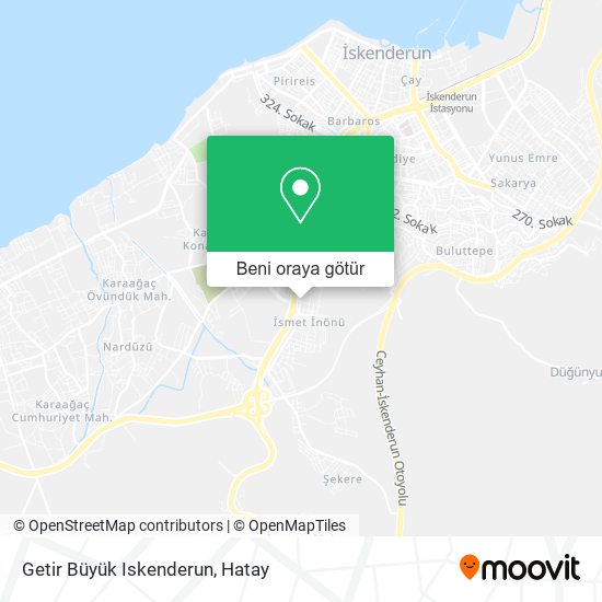 Getir Büyük Iskenderun harita