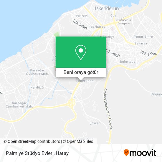 Palmiye Stüdyo Evleri harita