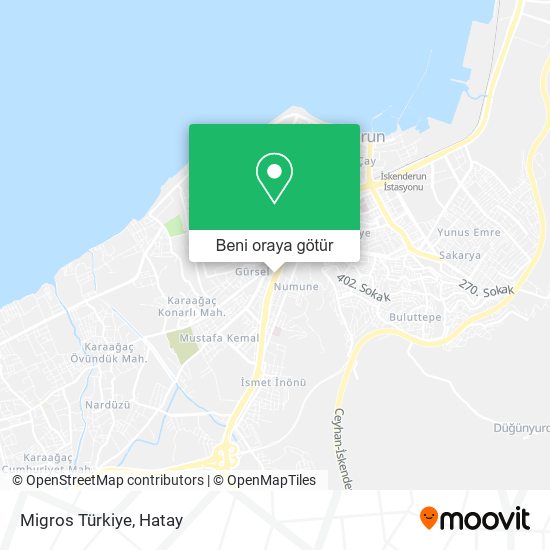 Migros Türkiye harita