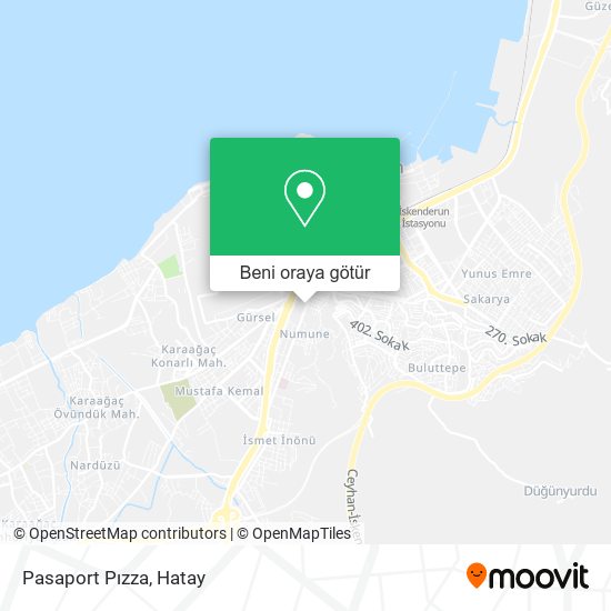 Pasaport Pızza harita