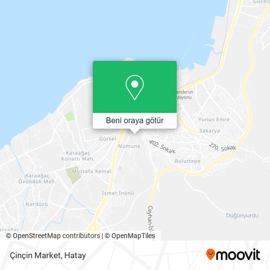 Çinçin Market harita