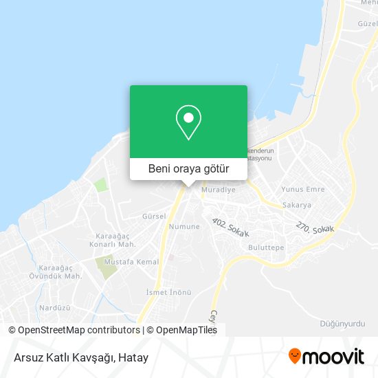 Arsuz Katlı Kavşağı harita
