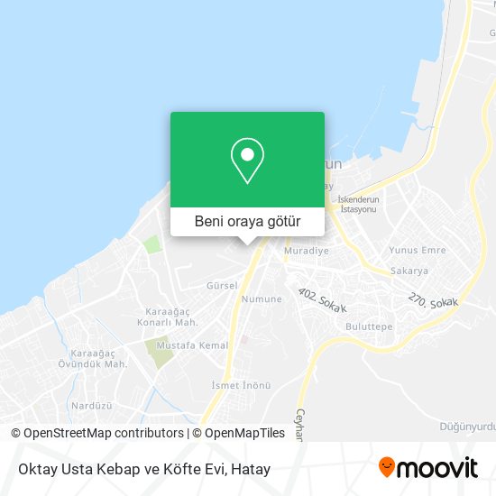 Oktay Usta Kebap ve Köfte Evi harita