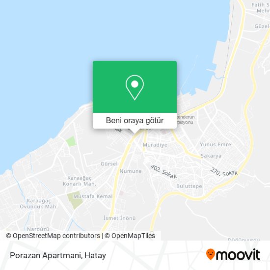 Porazan Apartmani harita