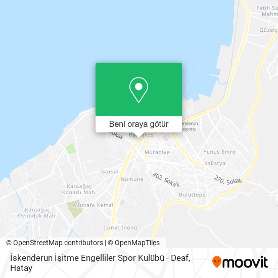 İskenderun İşitme Engelliler Spor Kulübü - Deaf harita