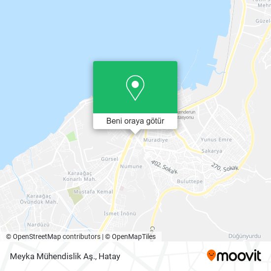Meyka Mühendislik Aş. harita