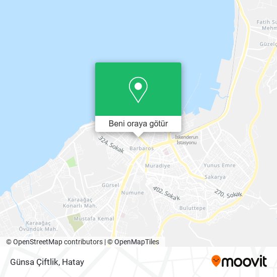 Günsa Çiftlik harita