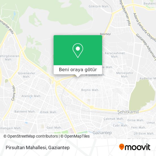 Pirsultan Mahallesi harita