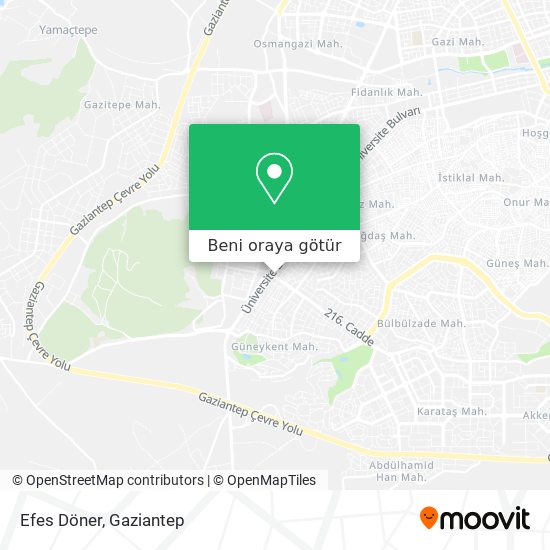 Efes Döner harita