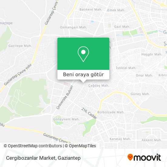Cergibozanlar Market harita