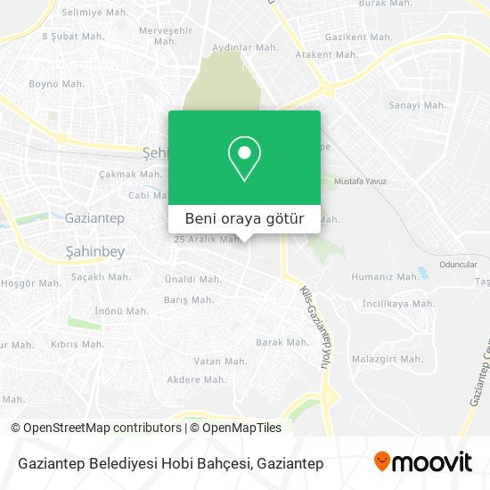 Gaziantep Belediyesi Hobi Bahçesi harita