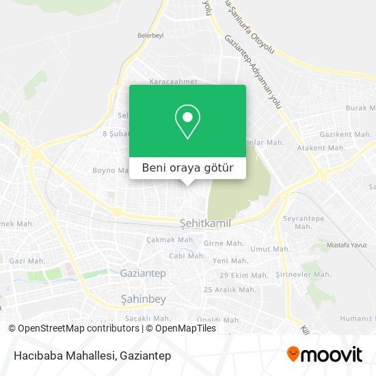 Hacıbaba Mahallesi harita