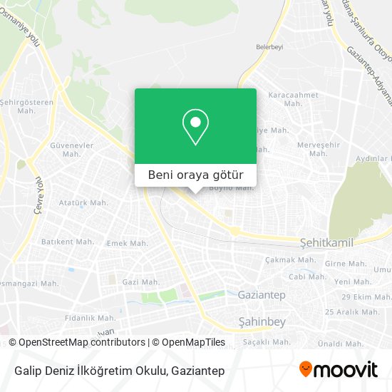 Galip Deniz İlköğretim Okulu harita
